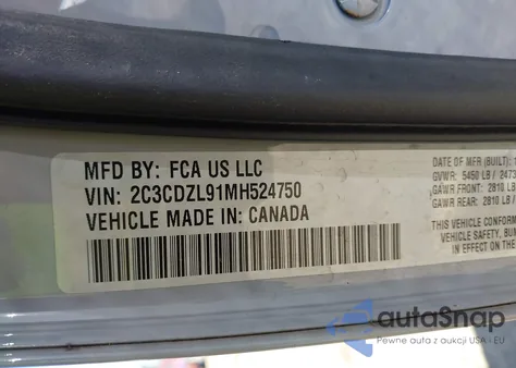 2C3CDZL91MH524750